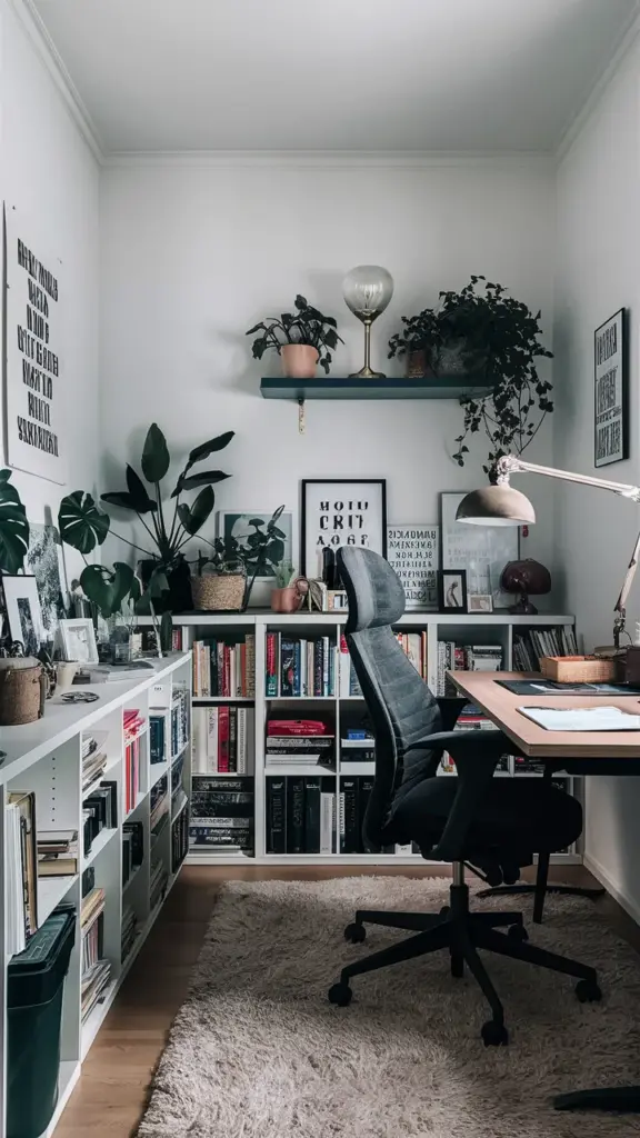 home office in small space