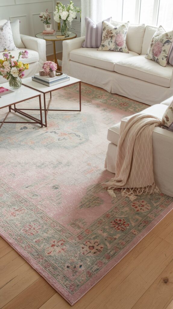 refresh your rugs with spring colors