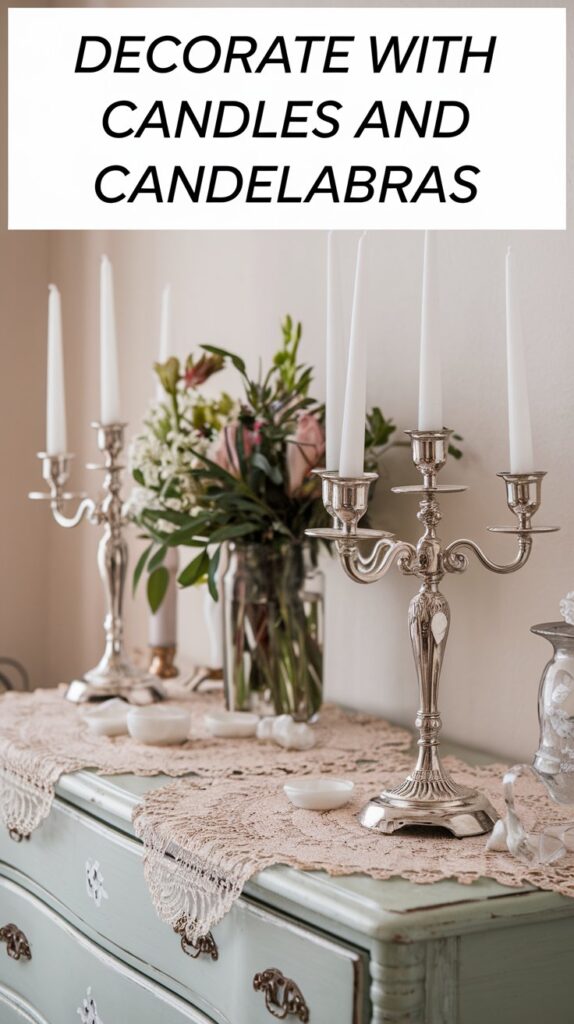 candles and candelabras