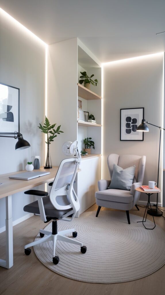 create zones for small home office setup