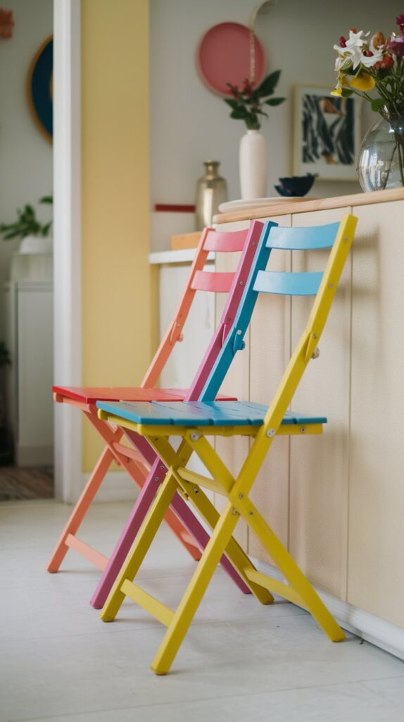 foldable or stackable chairs