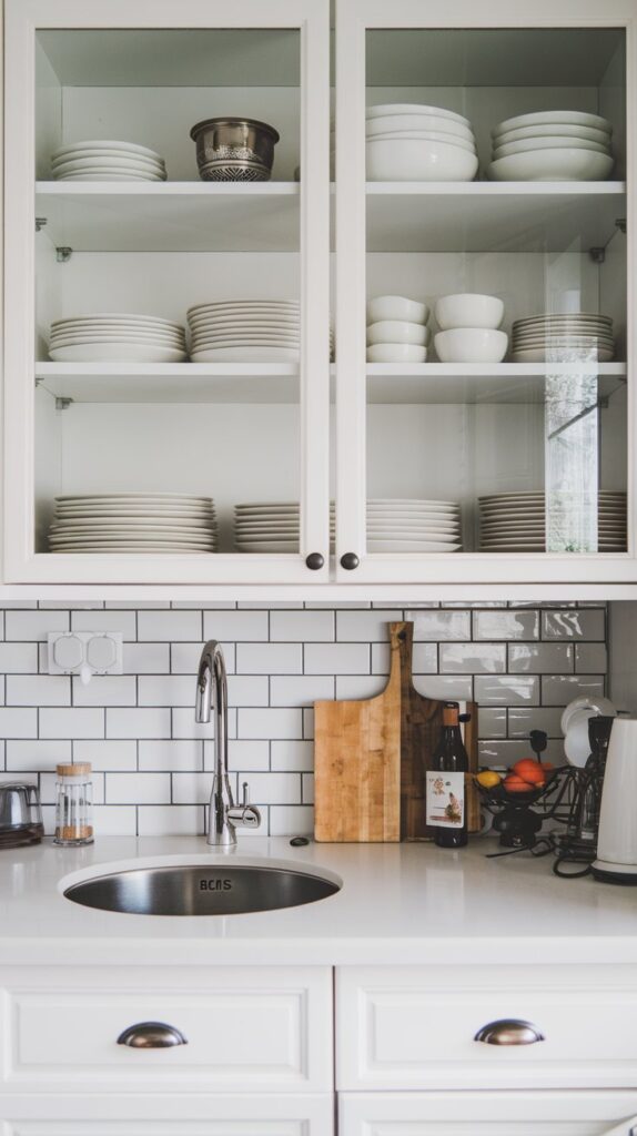 glass cupboards