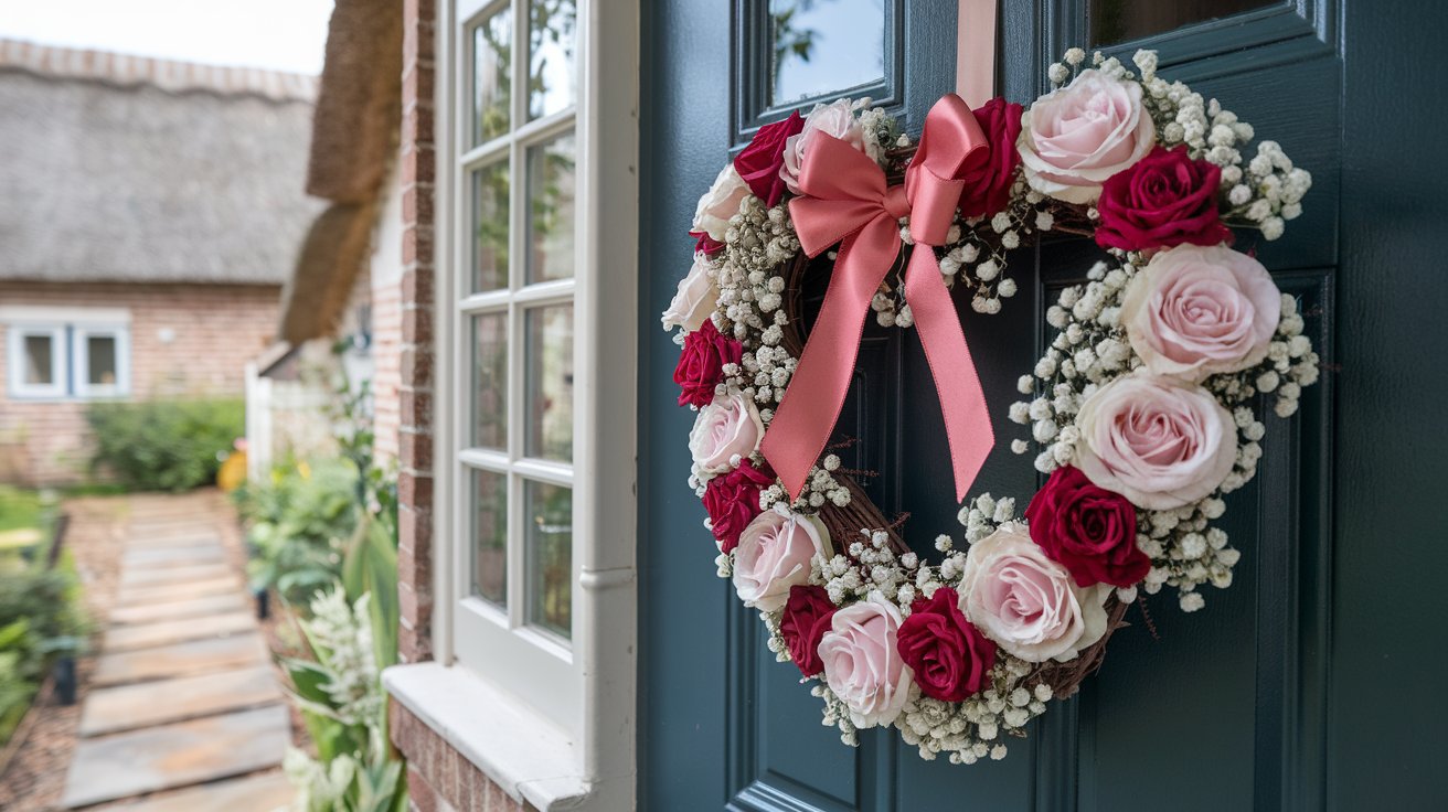 heartfelt valentines day wreath