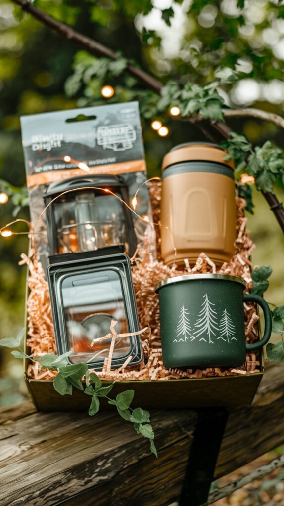 outdoor themed gift basket