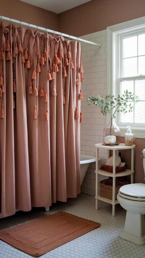 statement shower curtain