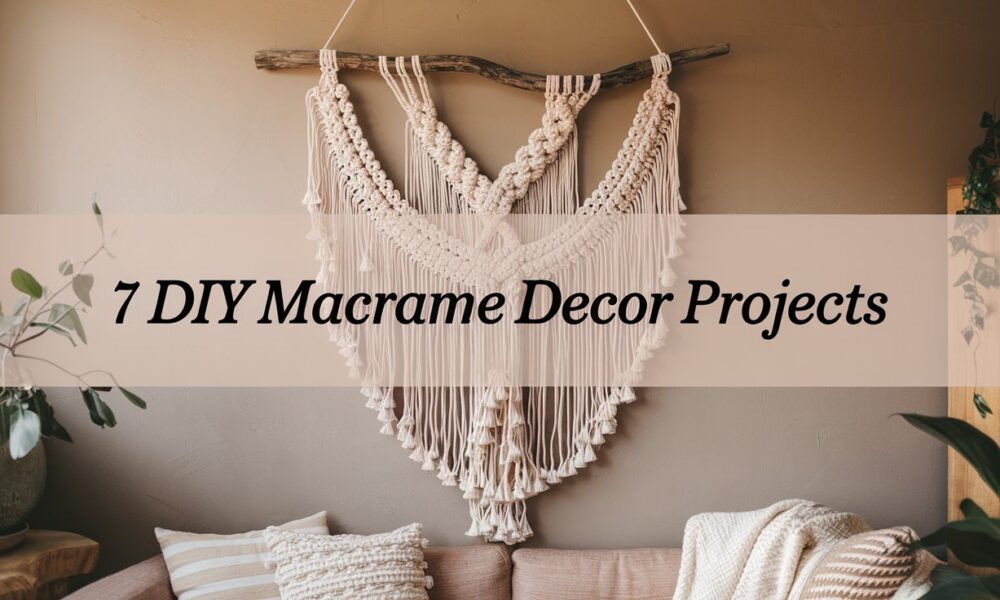 7 diy macrame decor projects