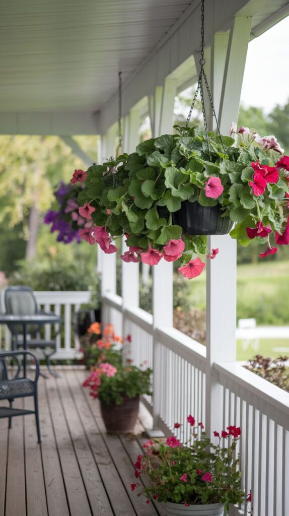 add hanging baskets