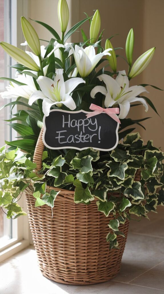 blooming easter basket