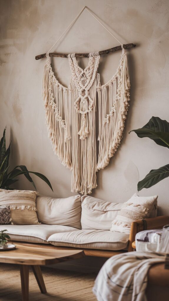 boho macrame wall hanging