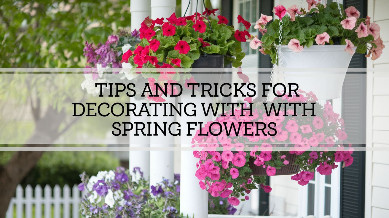 decorating with spring flowers