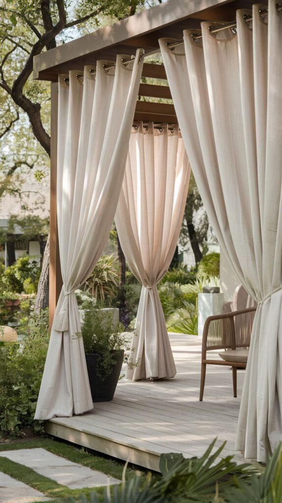 outdoor curtains for privacy