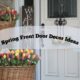 spring front door decor ideas