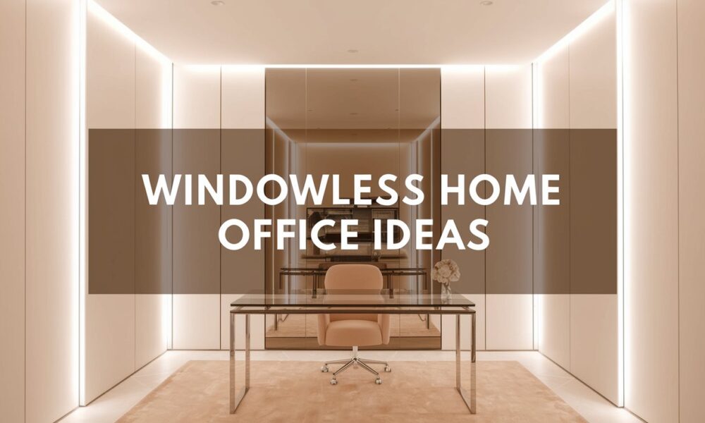 windowless home office ideas