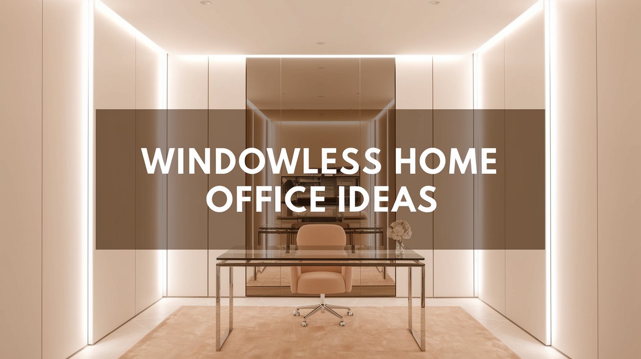 windowless home office ideas