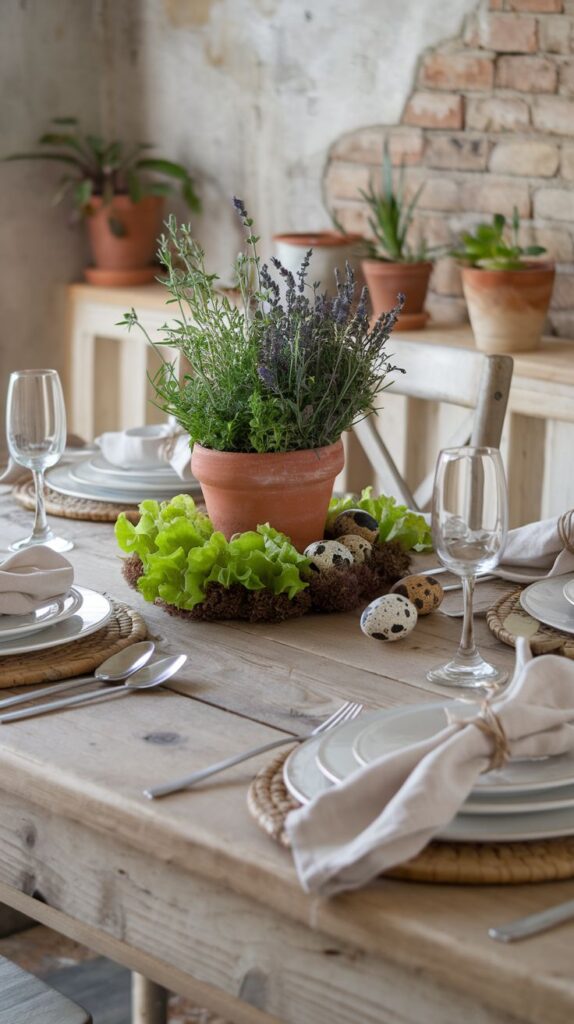 heirloom garden inspired centerpiece