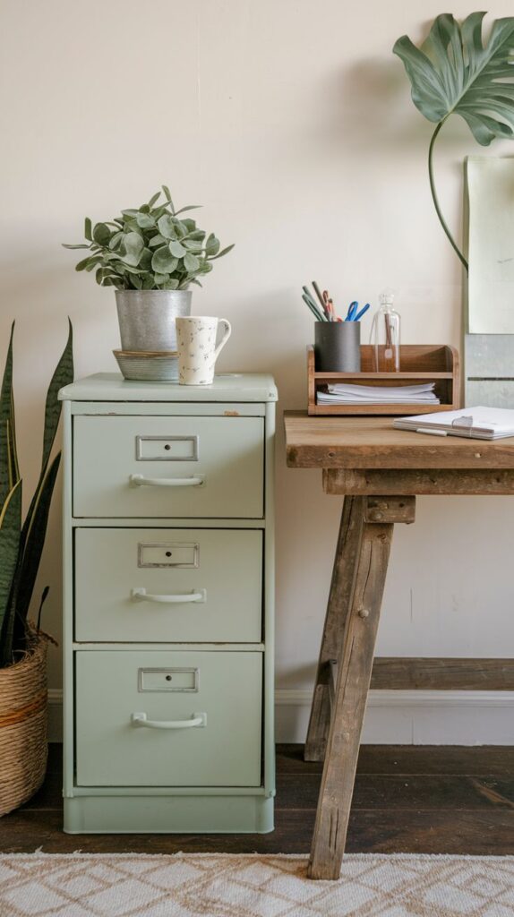 vintage file cabinets