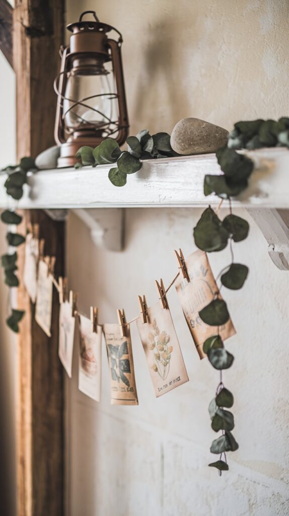 whimsical seed packet garland