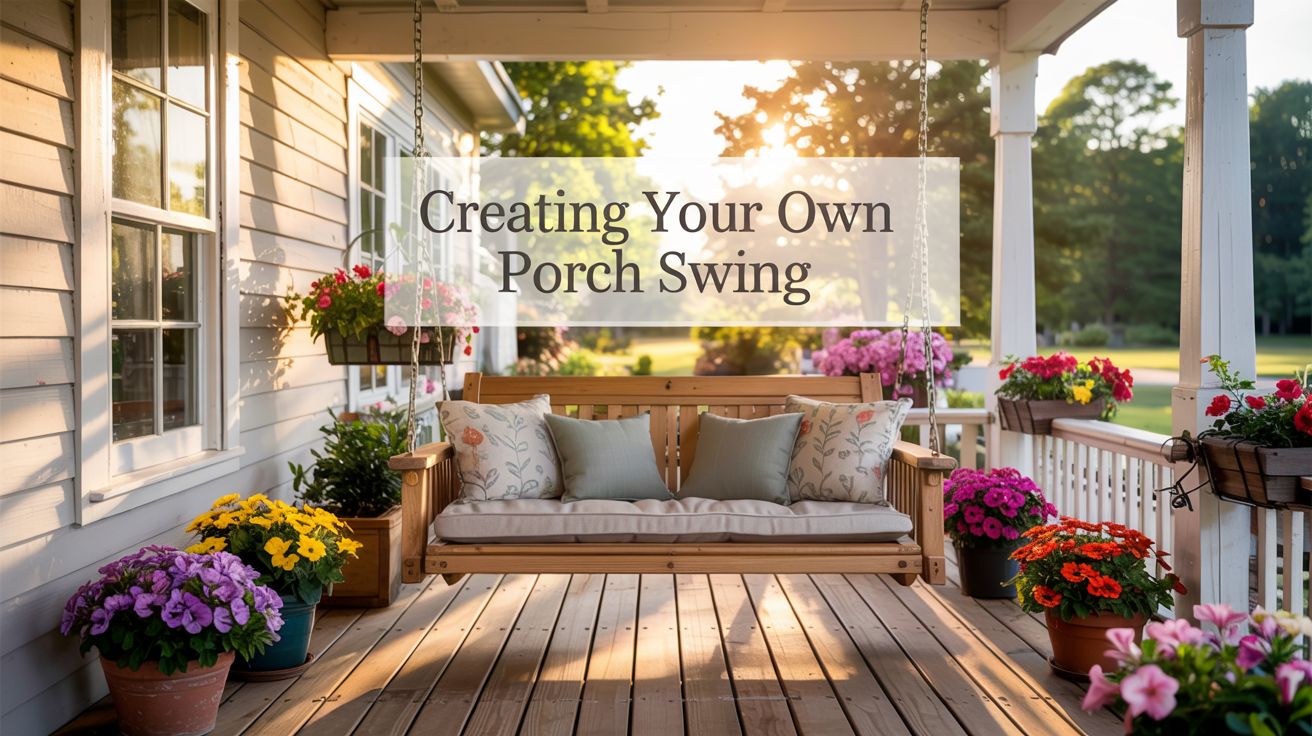 creating your own porch swing