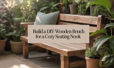 how to build a diy wooden bench