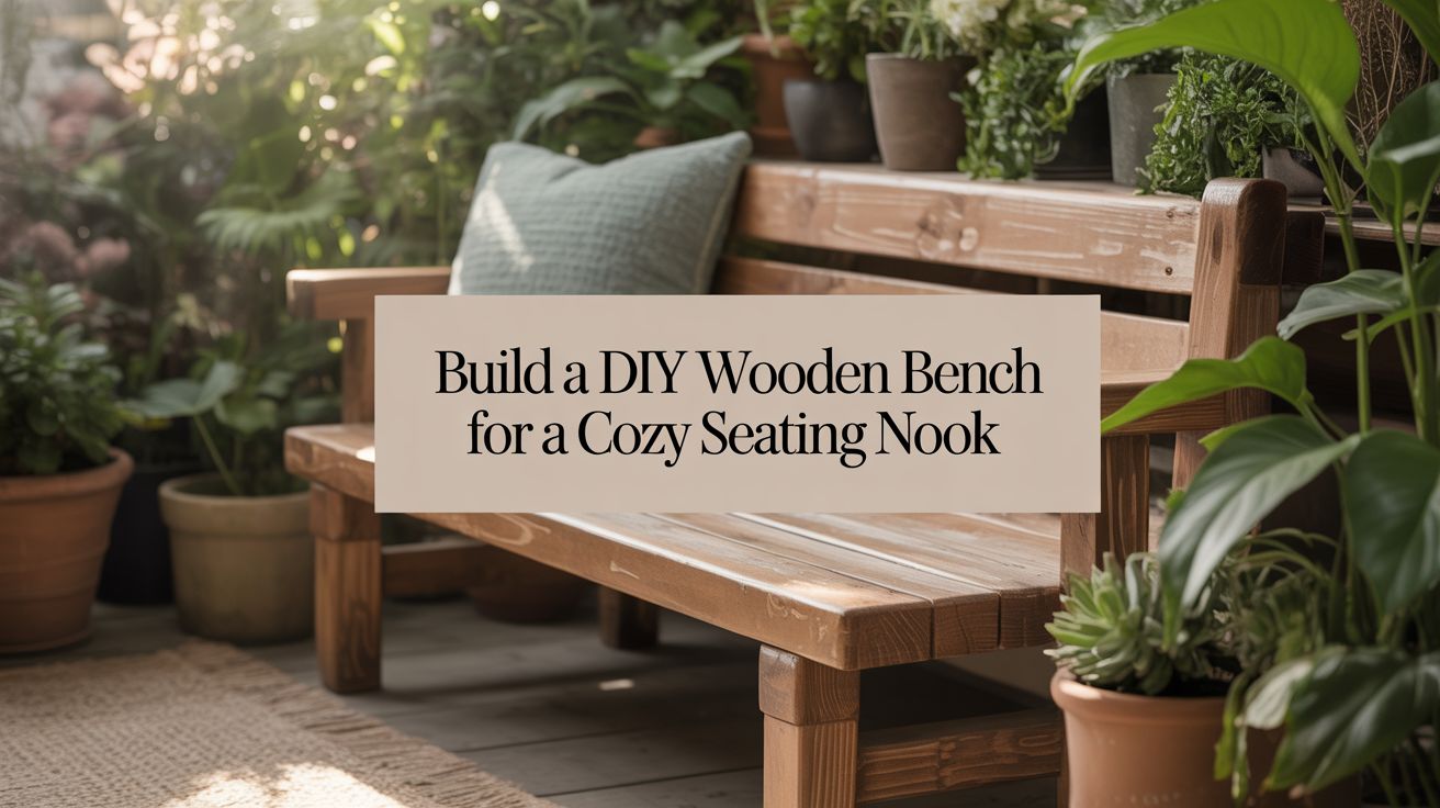 how to build a diy wooden bench