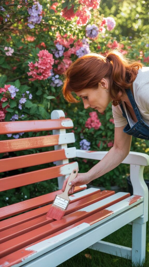paint your outdoor furniture after priming