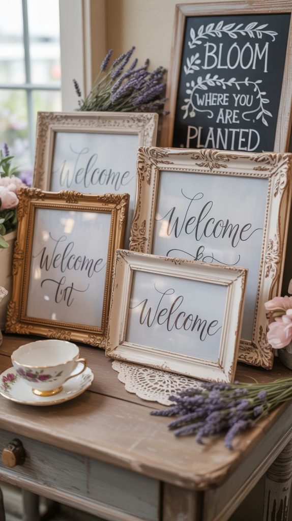 incorporate personal touches and signage