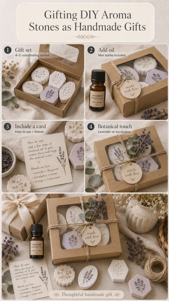 gifting diy aroma stones as handmade gifts