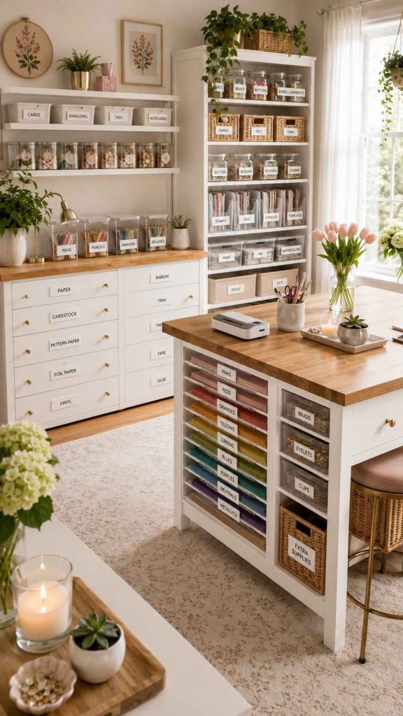 label everything in your diy craft room