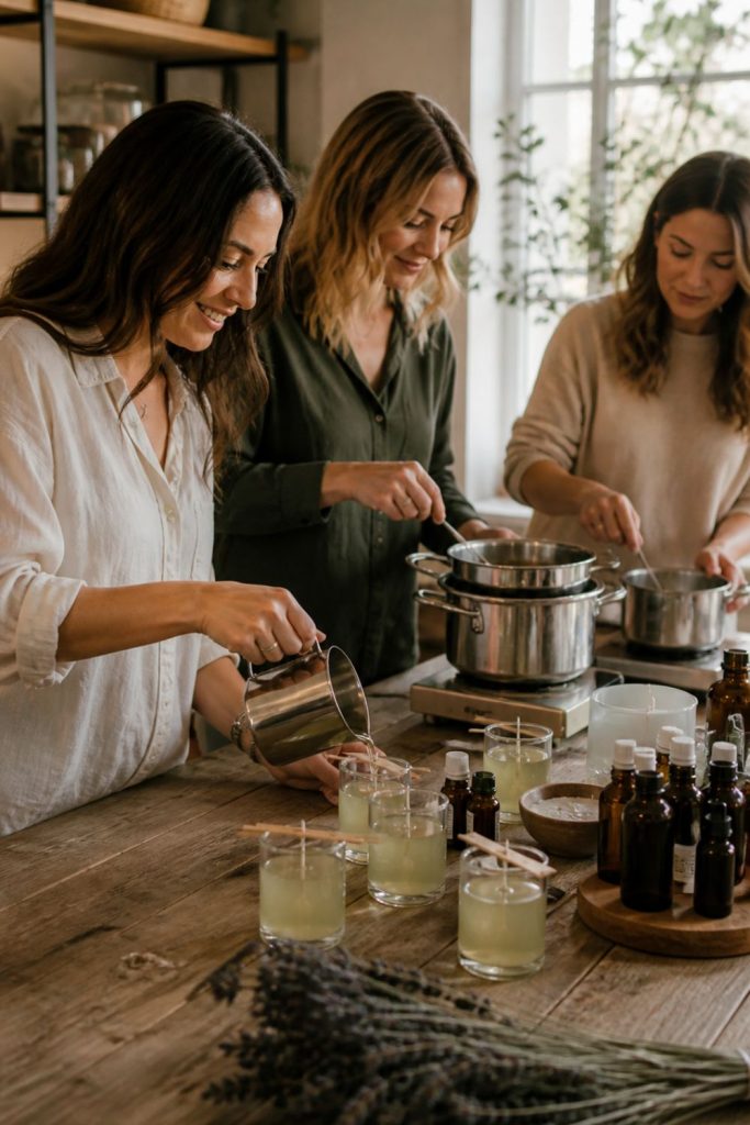 making soy candles