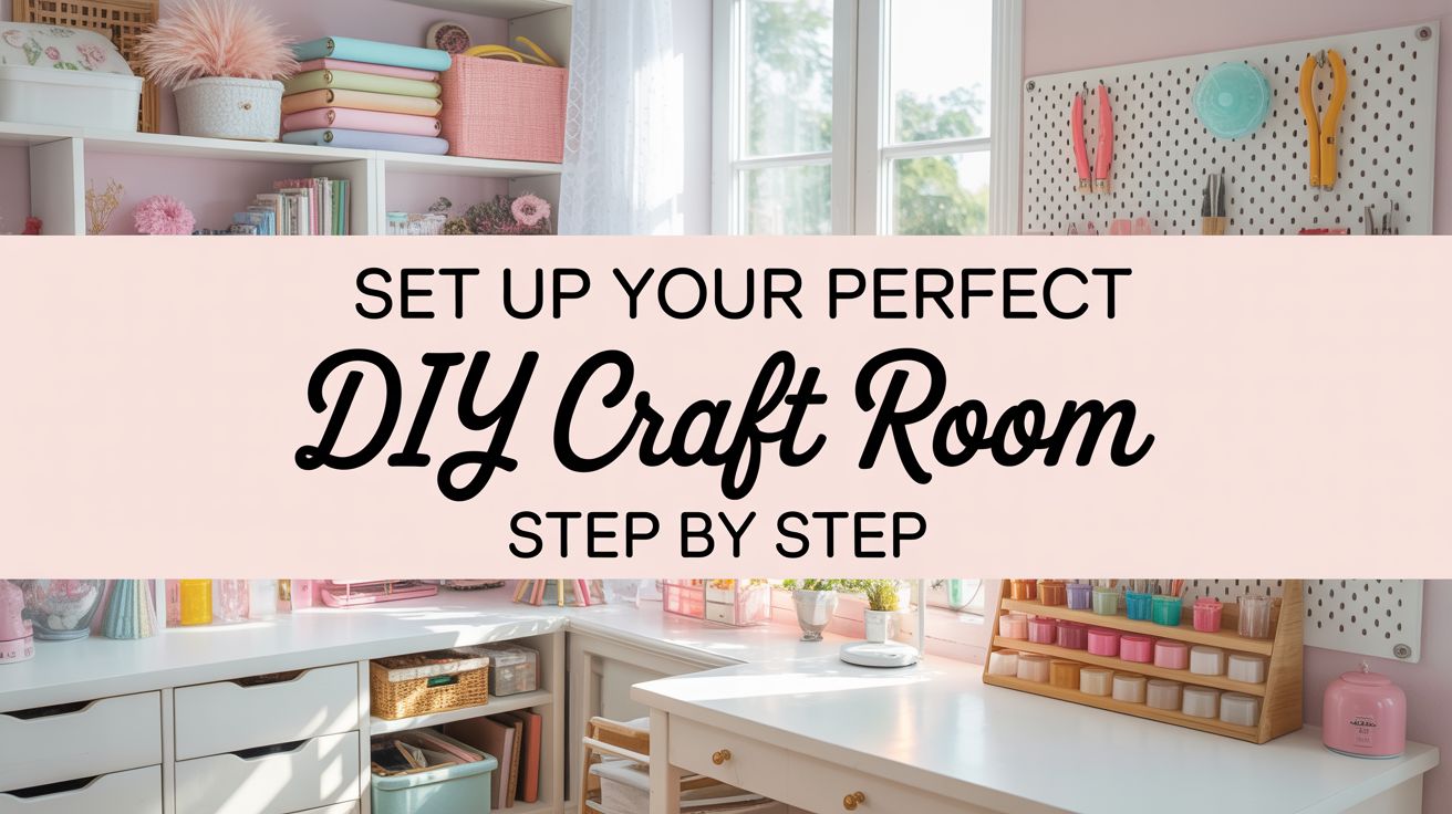 set up your perfect diy craft room step by step