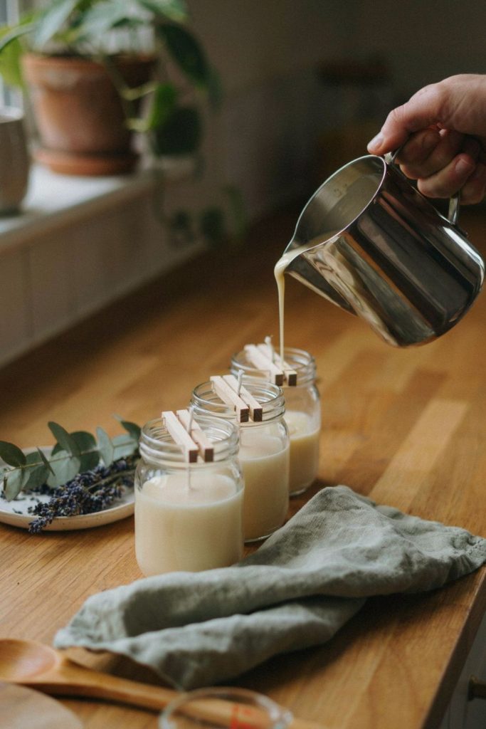 homemade soy candles