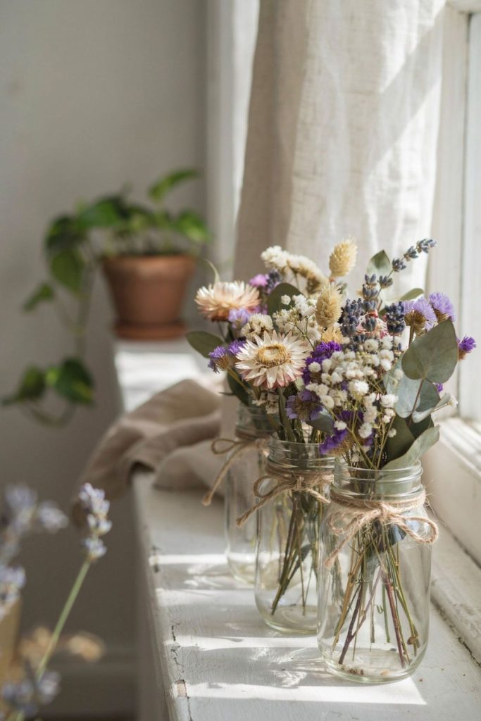 upcycled mason jar decor
