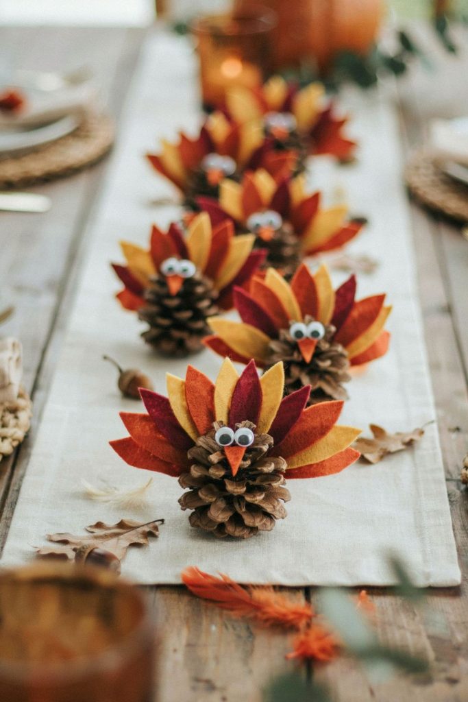 pinecone turkey crafts