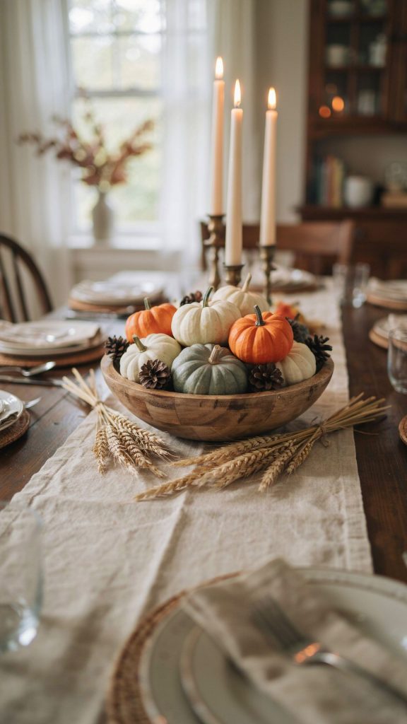 build a fall centerpiece from the backyard