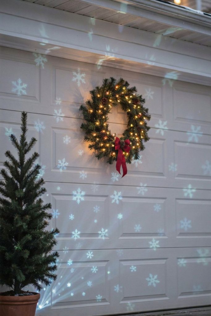 hide the projector and give that wall a daytime look