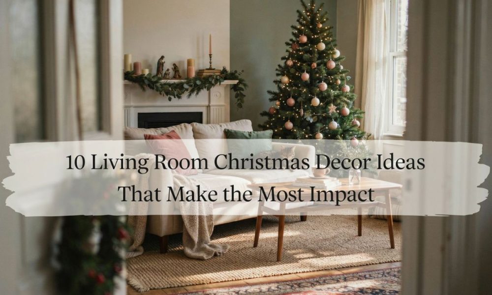 living room christmas decor ideas featured