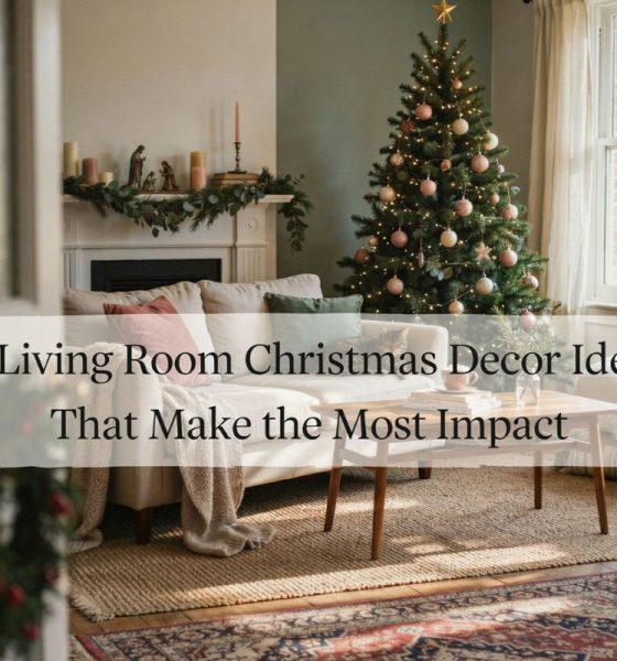 living room christmas decor ideas featured