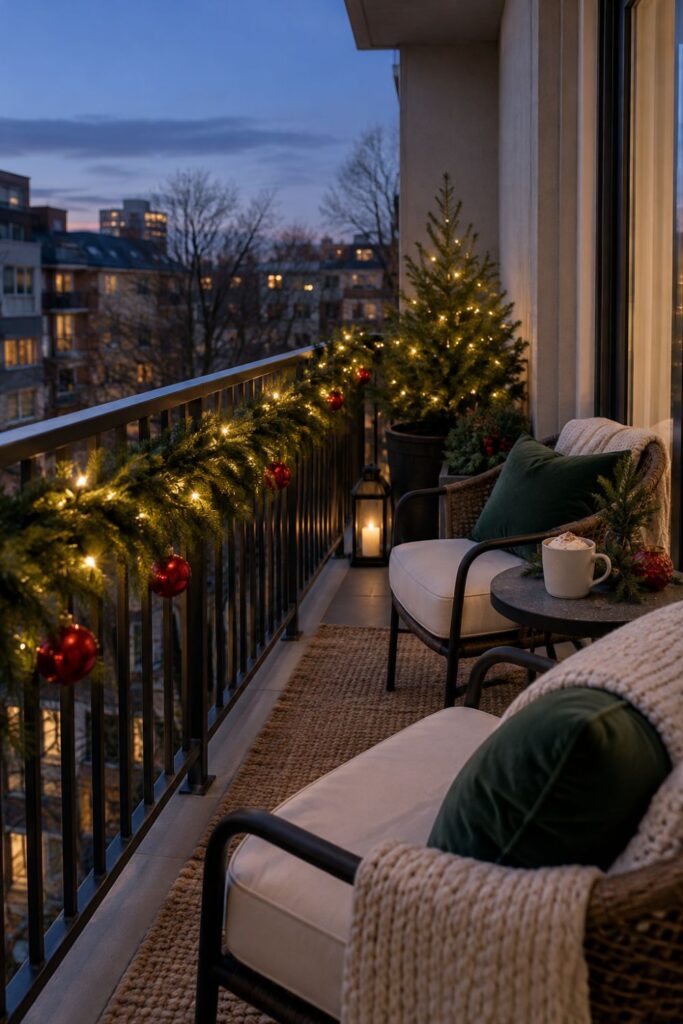 dress the balcony railing
